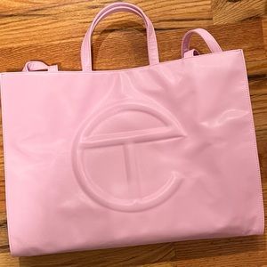 Telfar Large bubble gum pink bag